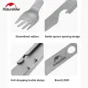 Zestaw sztućców NATUREHIKE Titanium: lekki i wytrzymały